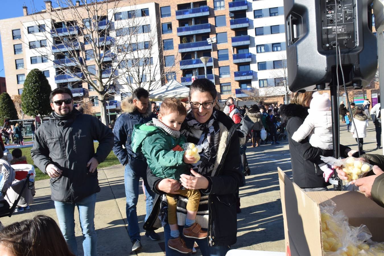 El barrio logroñés celebra una «nochevieja» con anticipación para los más pequeño