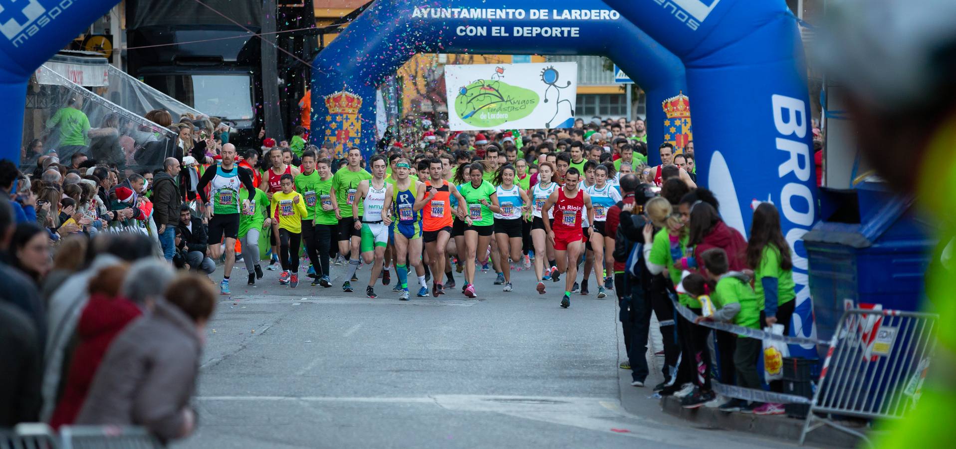 Los dos atletas que habían vencido por la mañana en Navarrete repiten triunfo en una prueba con más de 1.800 atletas