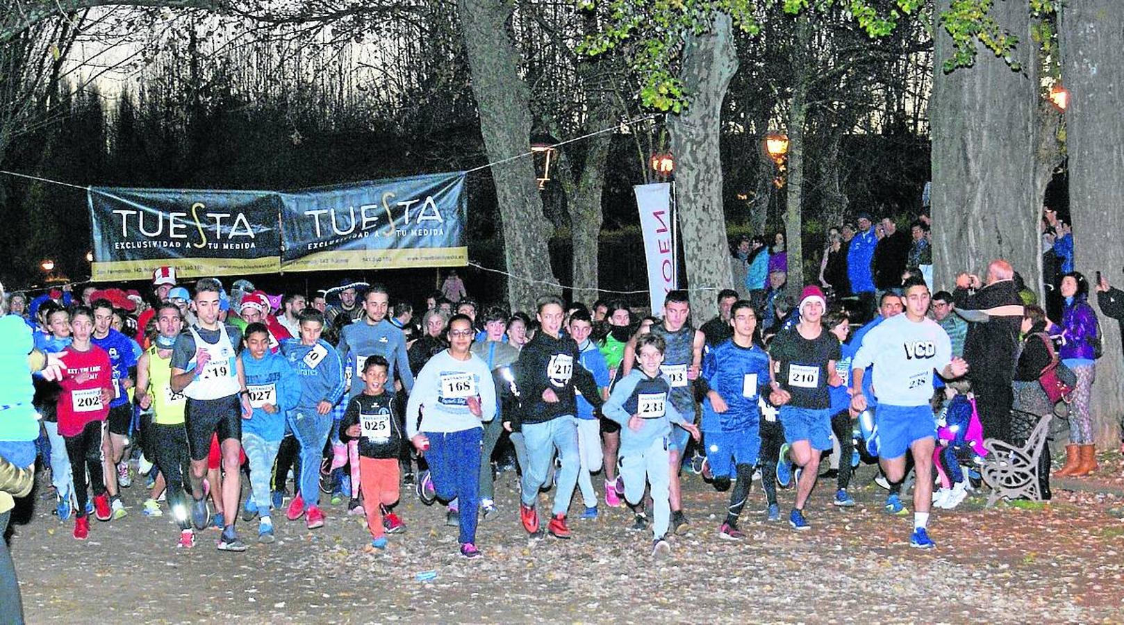 Nájera. Salida de la prueba popular en el paseo San Julián. 