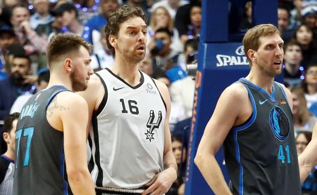 Pau Gasol, entre Luka Doncic y Dirk Nowitzki. 