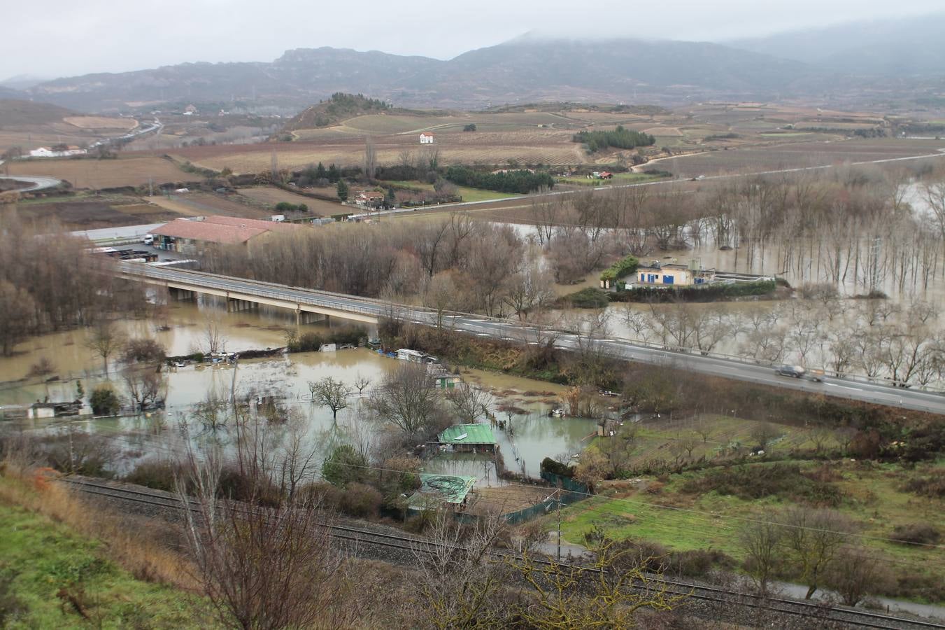 Fotos: Las lluvias provocan que los campos se aneguen en Haro