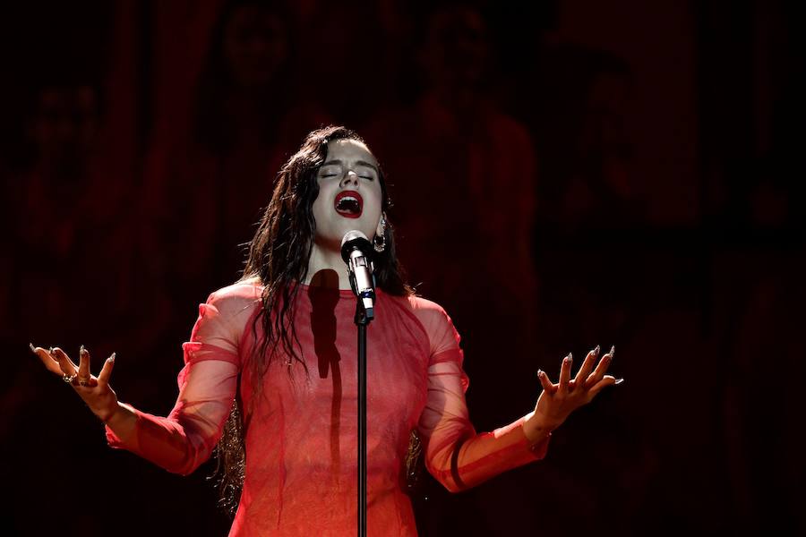 Rosalía, durante su actuación.