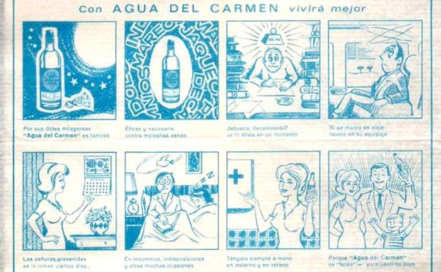 Imagen principal - Diversos anuncios de Agua del Carmen. 