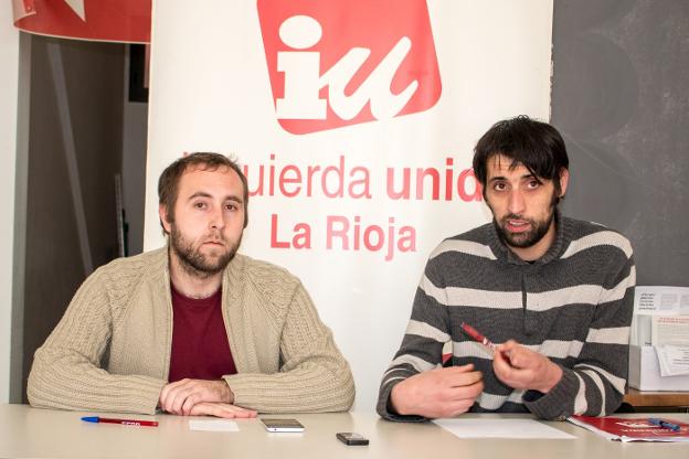 Diego Mendiola y Jorge Sánchez Bartolomé, ayer en rueda de prensa. 