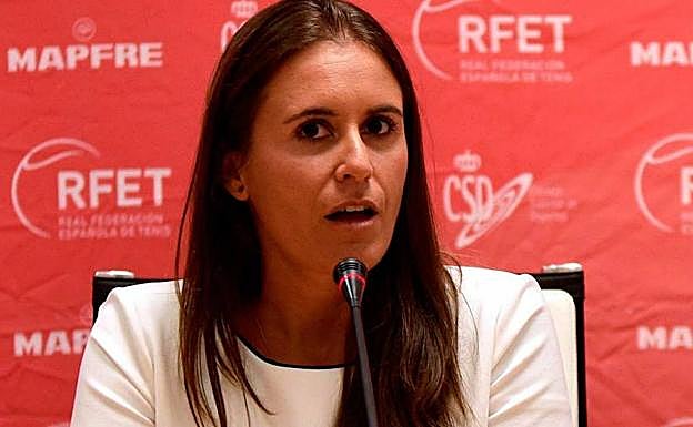 Anabel Medina, capitana del equipo español. 