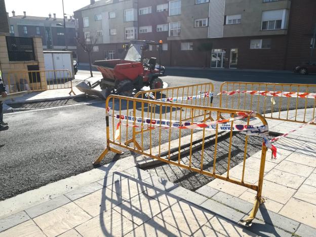 Trabajo en la calle Severo Ochoa. 