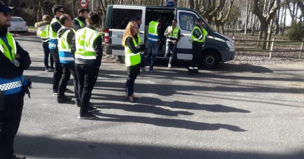 Agentes, durante el curso realizado en Haro estos días. 