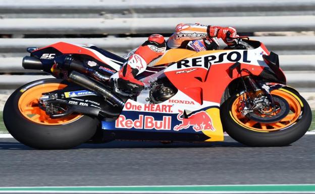 Marc Márquez, con su Honda. EFE