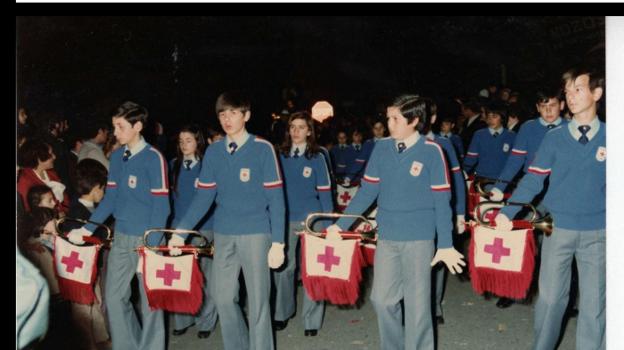 Imagen de archivo de la Banda de Tambores y Cornetas de la Cruz Roja durante una procesión. ::