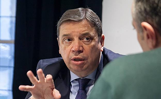 Luis Planas, durante una visita a La Rioja en febrero