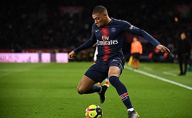 Kylian Mbappé, delantero del PSG. 