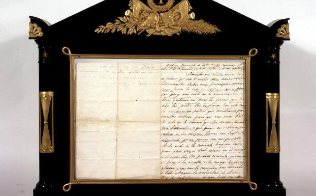 Última carta de Torrijos a su esposa, Luisa Sáenz de Viniegra, del 11 de diciembre de 1831. 