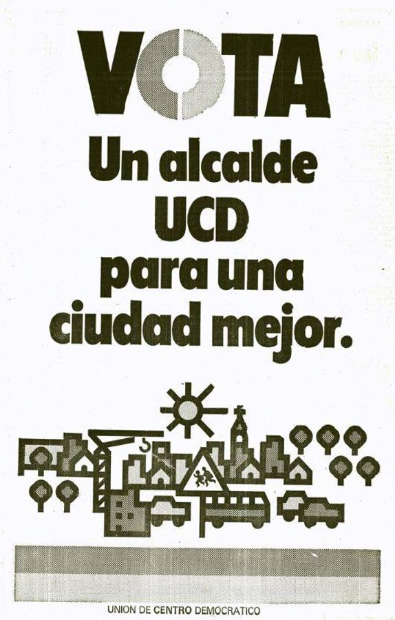 Así eran los carteles de las elecciones municipales de hace 40 años.