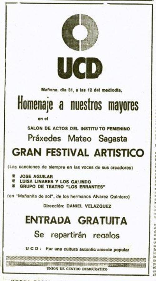 Así eran los carteles de las elecciones municipales de hace 40 años.