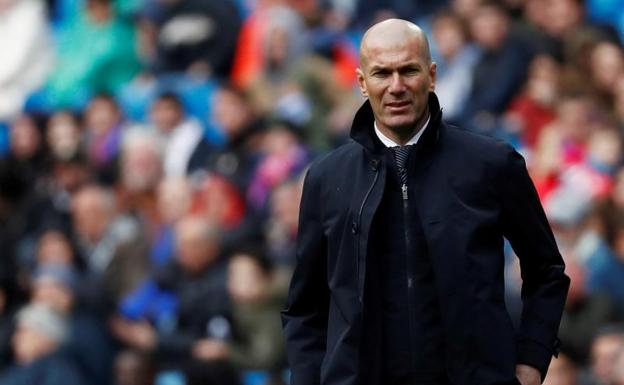 Zinedine Zidane, durante el partido ante el Eibar.