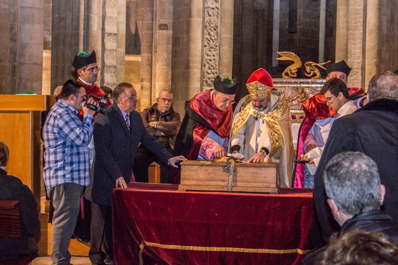 Despedida de las reliquias de Santo Domingo de la Calzada y reapertura al público de la cripta de la catedral tras los trabajos realizados en ella por el artista internacional Marko Rupnik