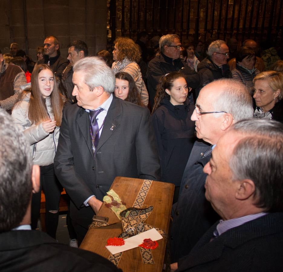 Despedida de las reliquias de Santo Domingo de la Calzada y reapertura al público de la cripta de la catedral tras los trabajos realizados en ella por el artista internacional Marko Rupnik