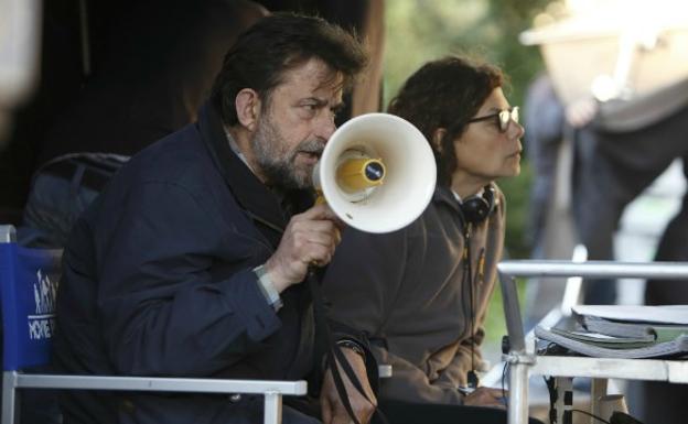 Nanni Moretti, durante el rodaje.