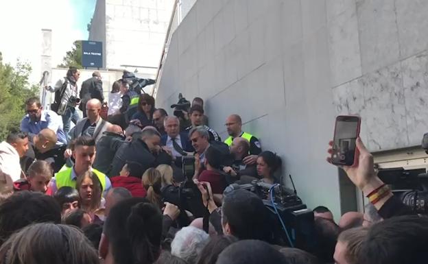 Captura del vídeo sobre los incidentes en la Universidad Autónoma de Barcelona. 