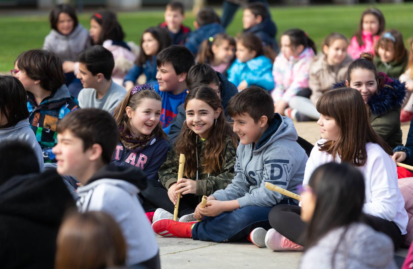 Fotos: Escolares riojanos celebran Musiqueando en el parque San Miguel de Logroño