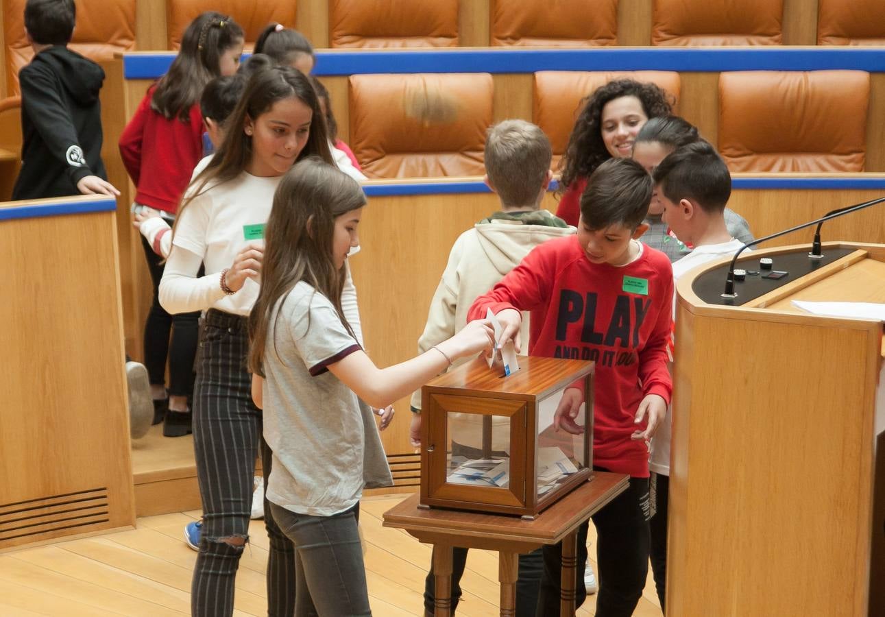 Aldeas Infantiles pide «políticas concretas» contra la pobreza infantil | El Parlamento riojano ha acogido un pleno infantil con la asistencia del vicepresidente de esta ONG, Javier Fresneda