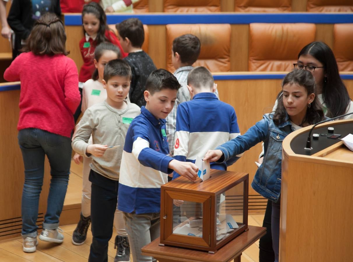 Aldeas Infantiles pide «políticas concretas» contra la pobreza infantil | El Parlamento riojano ha acogido un pleno infantil con la asistencia del vicepresidente de esta ONG, Javier Fresneda