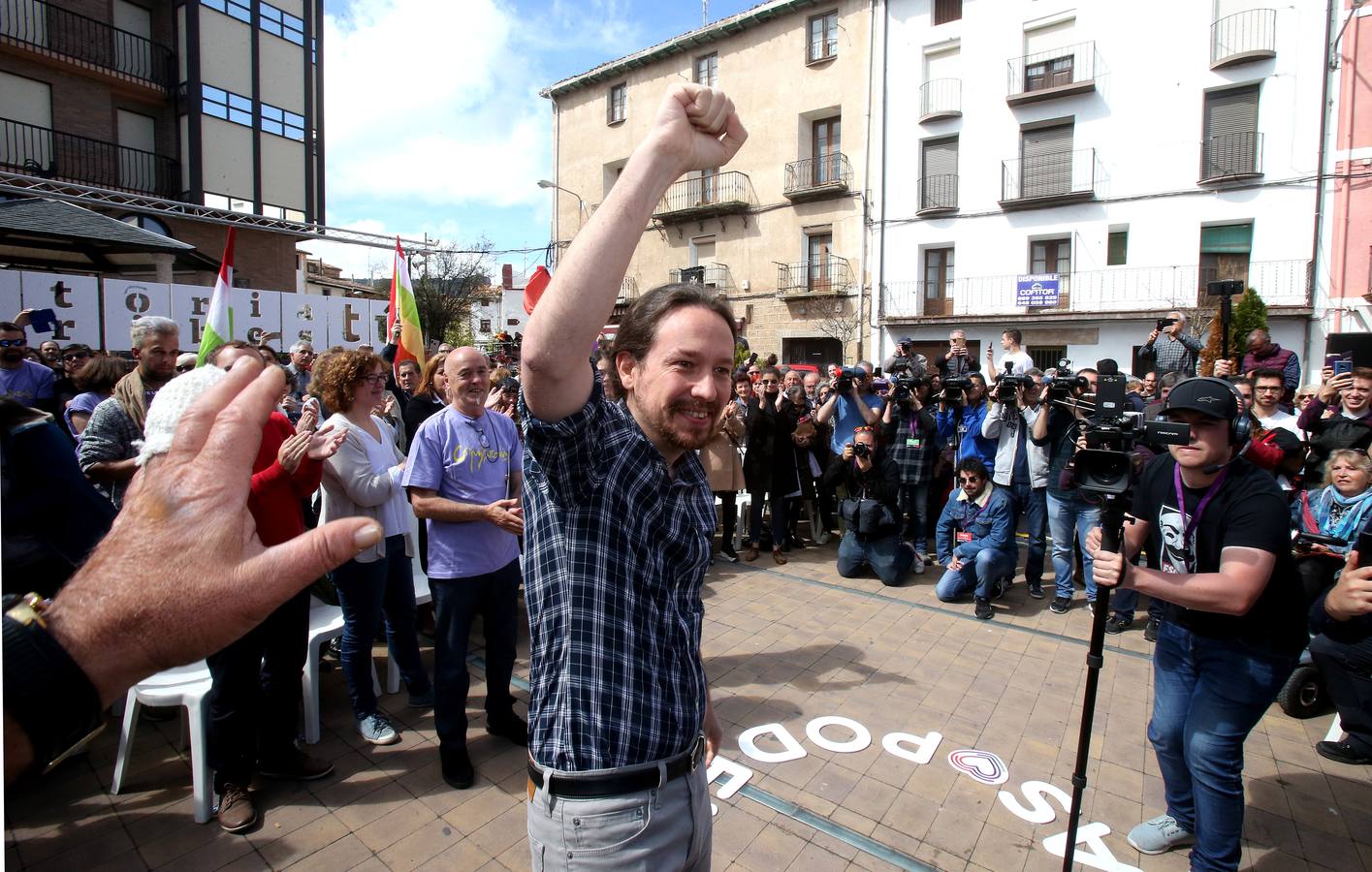 Fotos: Acto electoral de Pablo Iglesias en Nalda