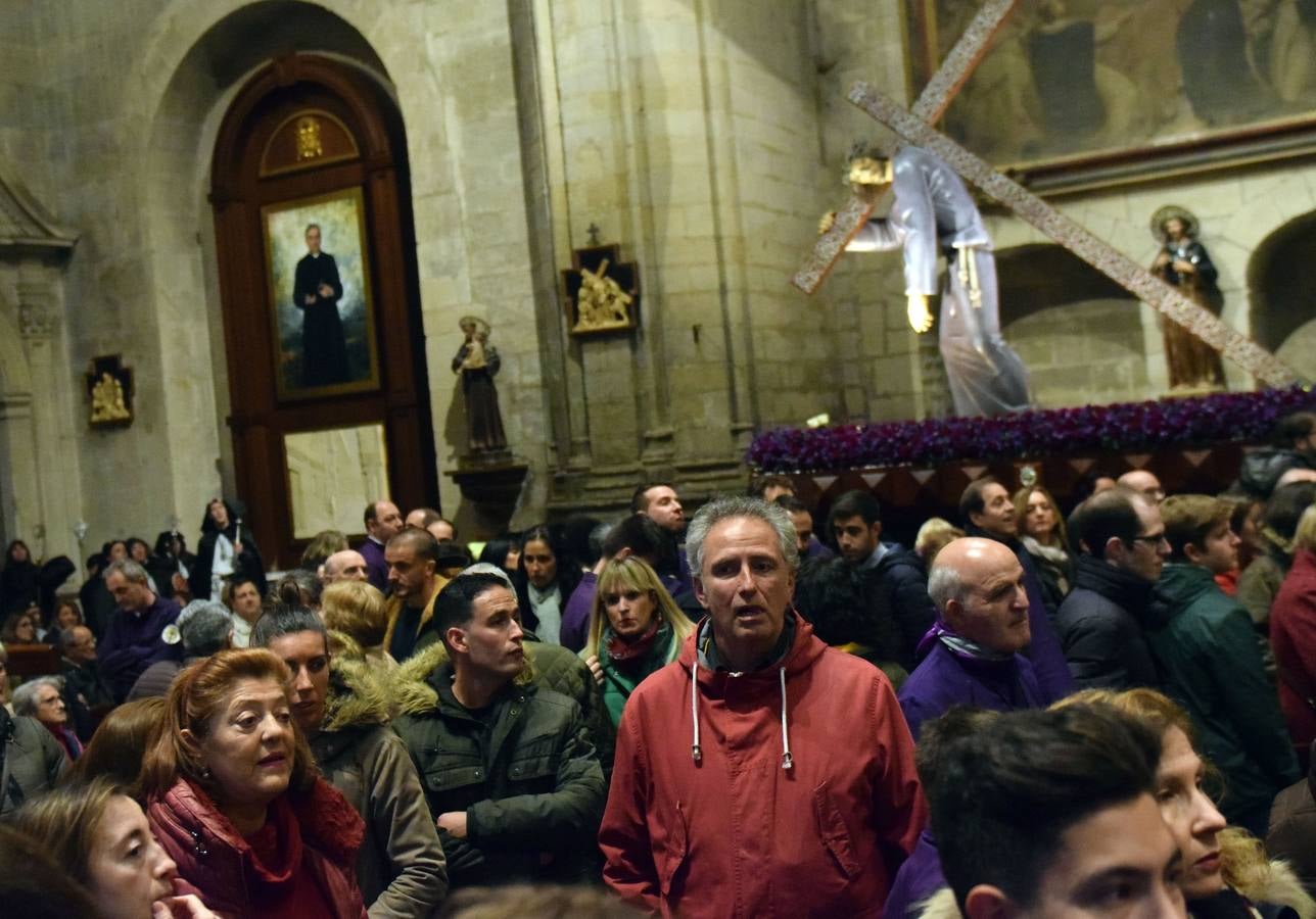 Fotos: Suspendida la procesión del Calvario de Logroño