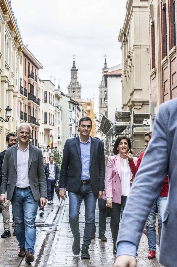 Fotos: Pedro Sánchez, en Logroño