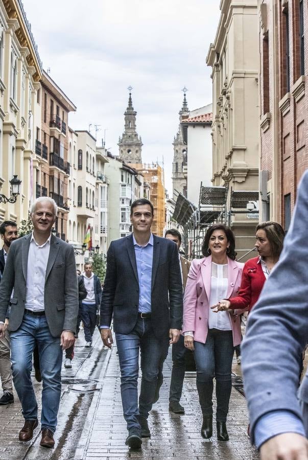 Fotos: Pedro Sánchez, en Logroño