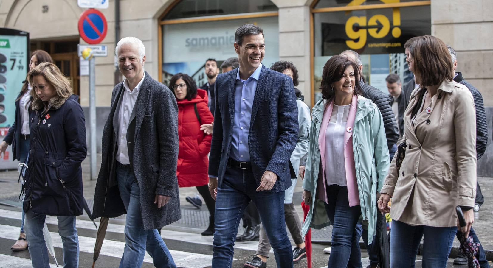 Fotos: Pedro Sánchez, en Logroño