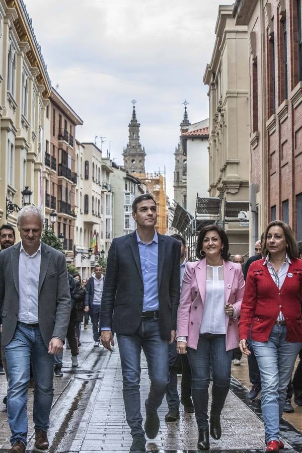 Fotos: Pedro Sánchez, en Logroño