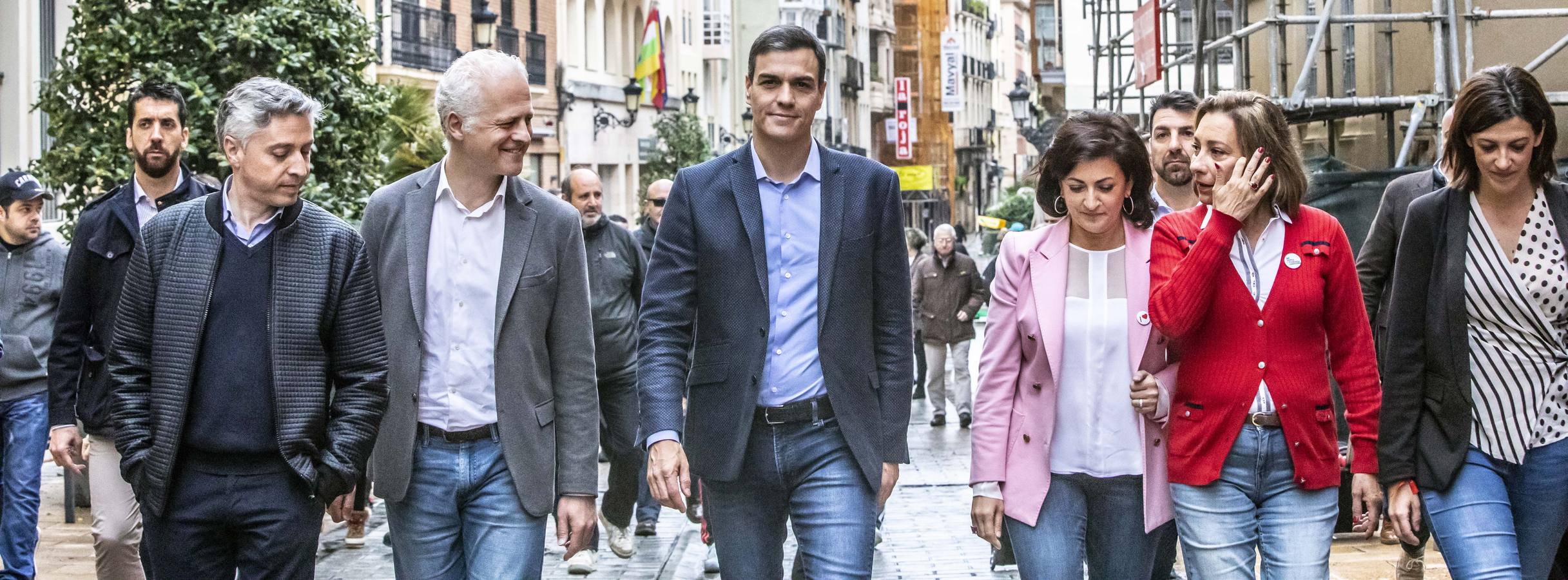 Fotos: Pedro Sánchez, en Logroño