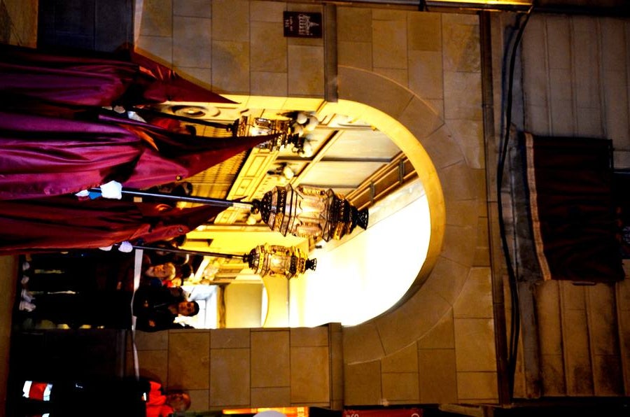 16 pasos de la cofradía de la Vera Cruz participiaron en la procesión.