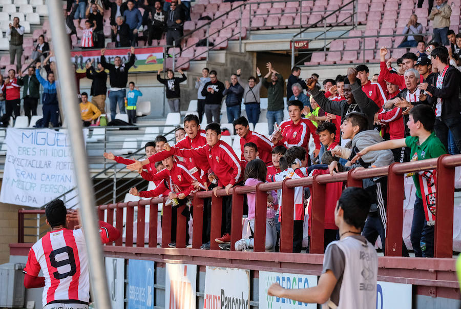 Los riojanos ganan al Mirandés por 3-0, pelearán por la segunda plaza y se clasifican para el 'play off'