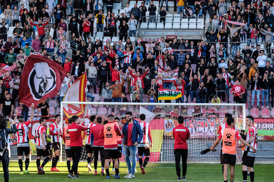 Los riojanos ganan al Mirandés por 3-0, pelearán por la segunda plaza y se clasifican para el 'play off'