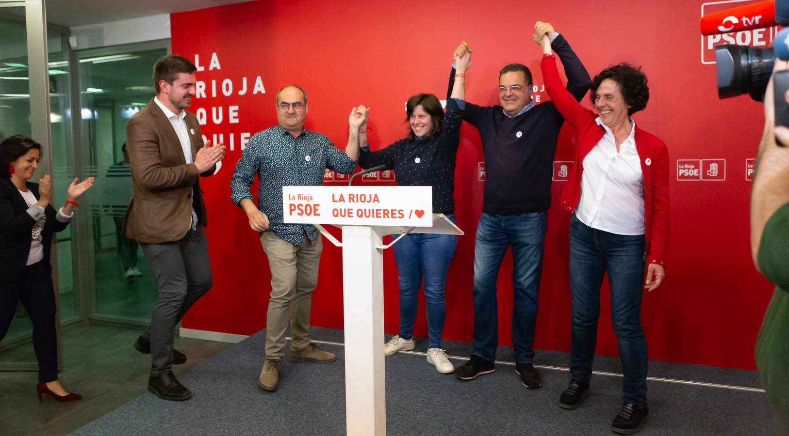 Los socialistas celebraronlos buenos resultados obtenidos 