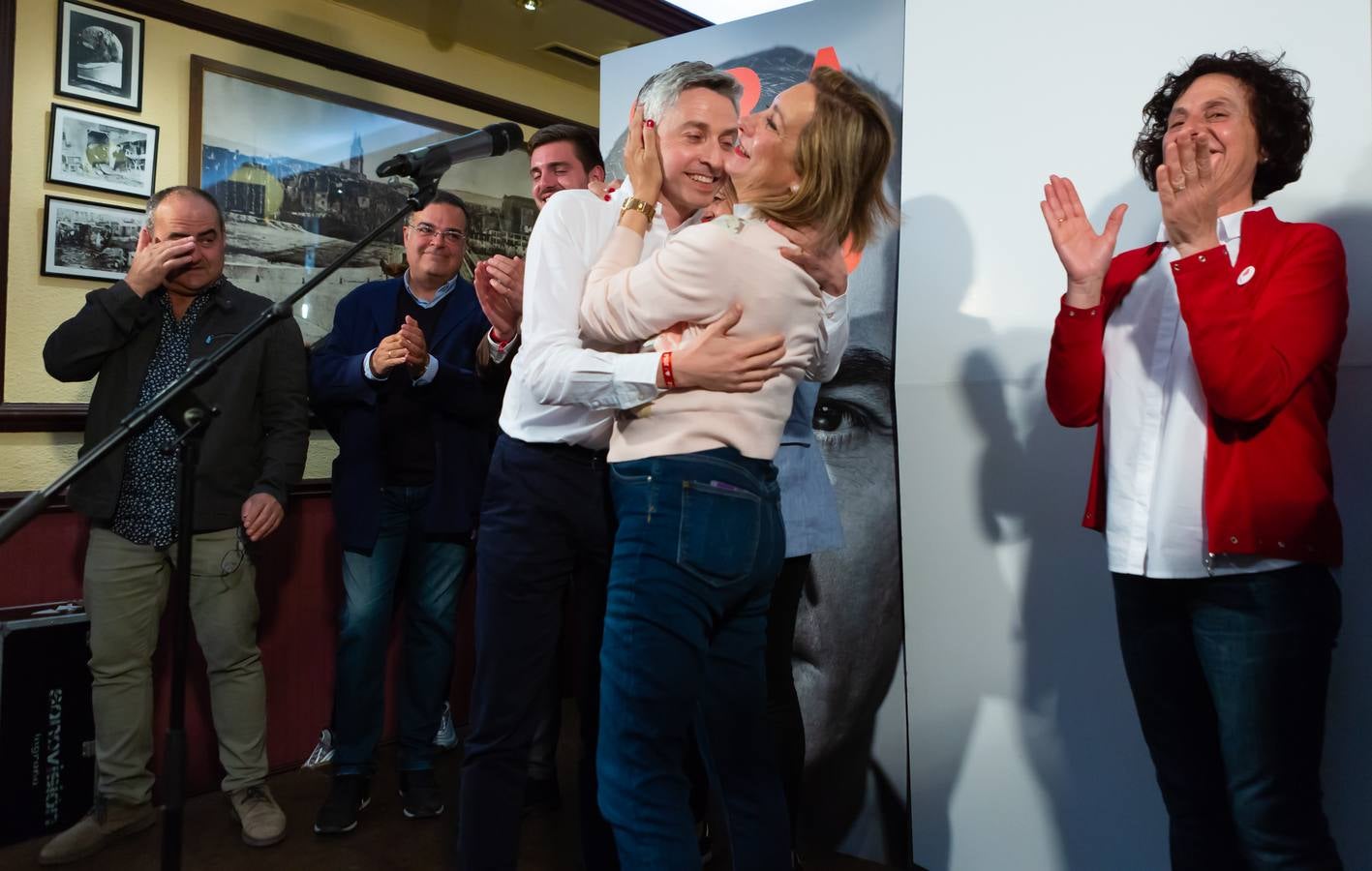 Los socialistas celebraronlos buenos resultados obtenidos 