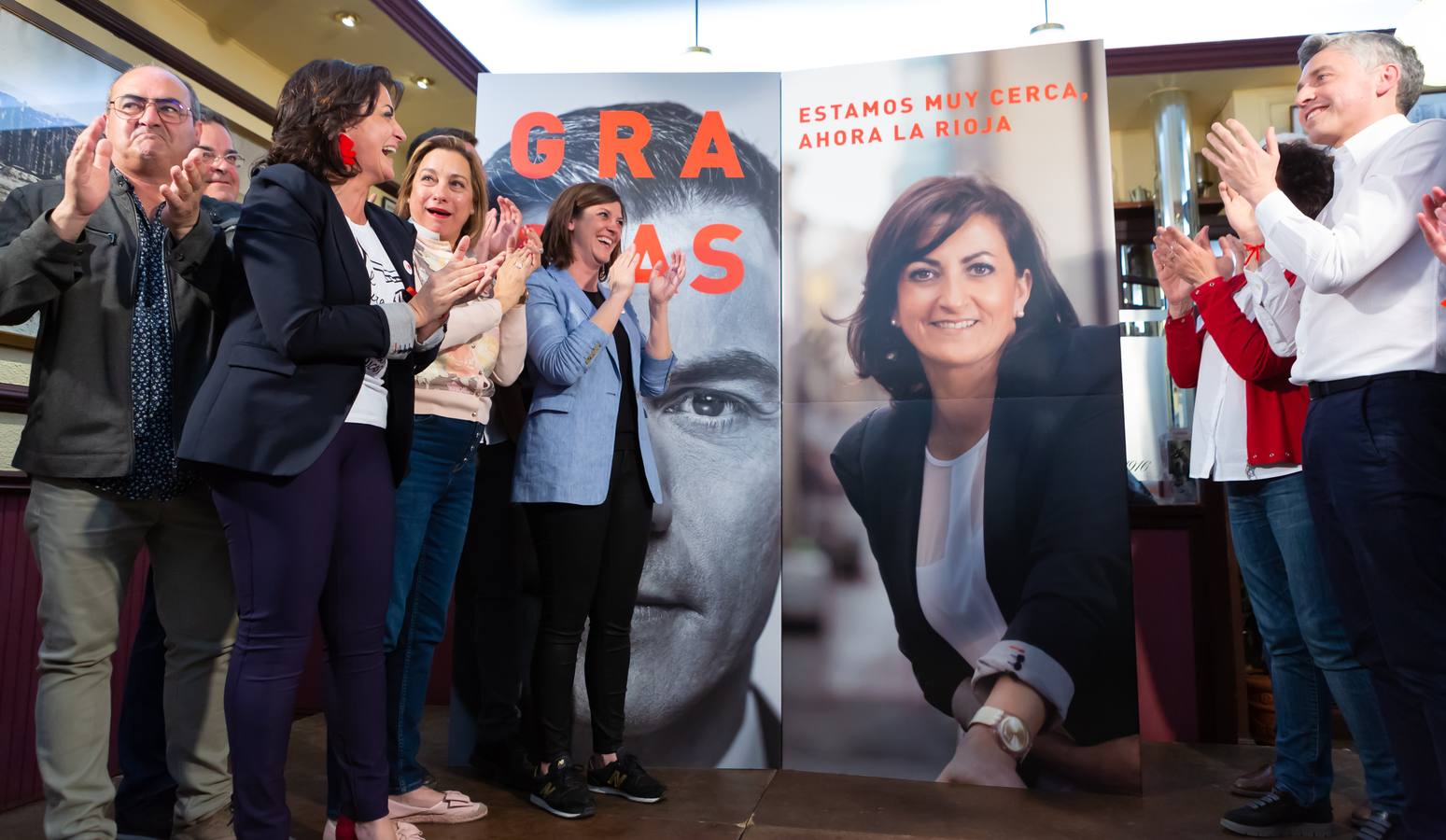 Los socialistas celebraronlos buenos resultados obtenidos 