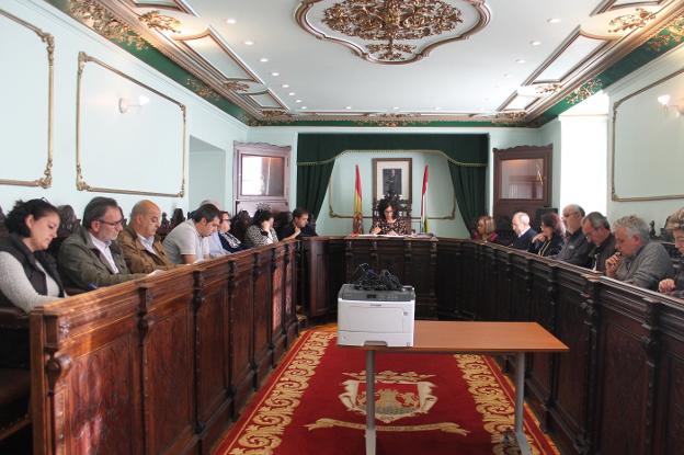 Momento del último pleno de la legislatura celebrado en el Ayuntamiento. :: Ó.S.J.