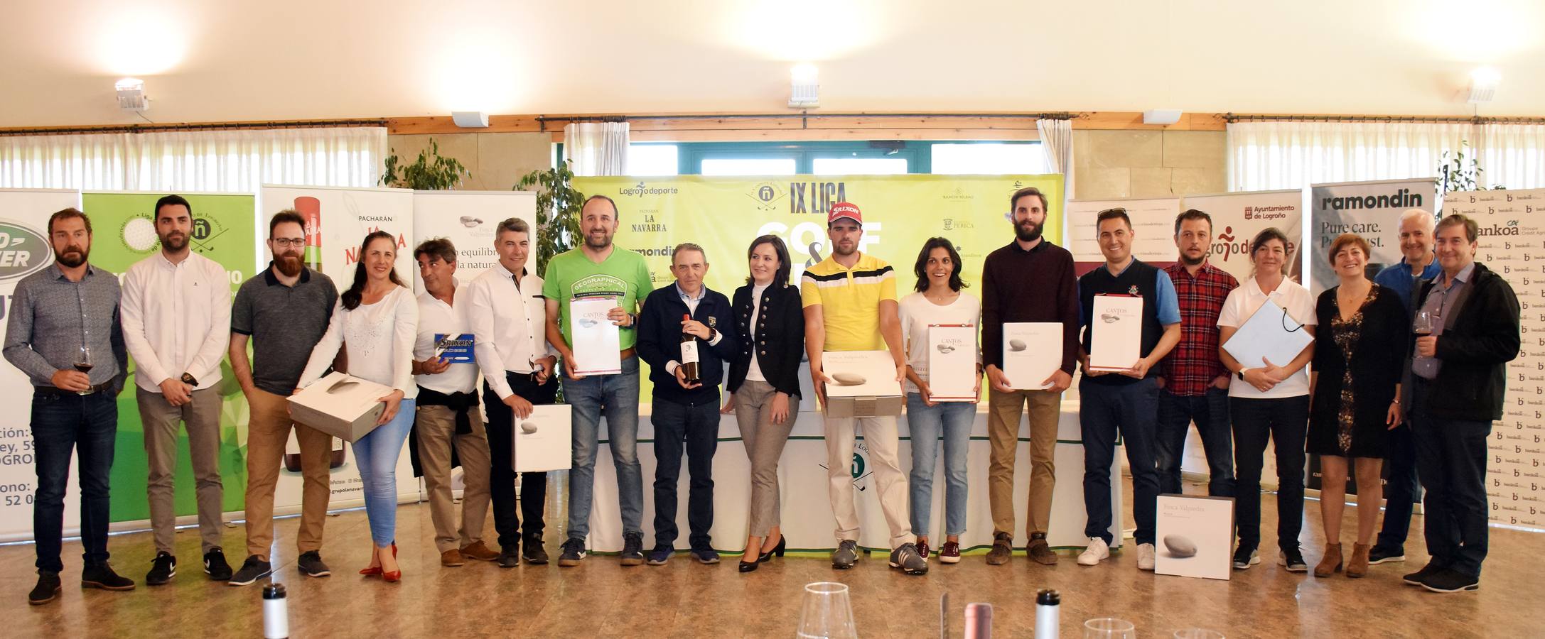 Entrega de premios del Torneo Finca Valpiedra, de la Liga de Golf y Vino.