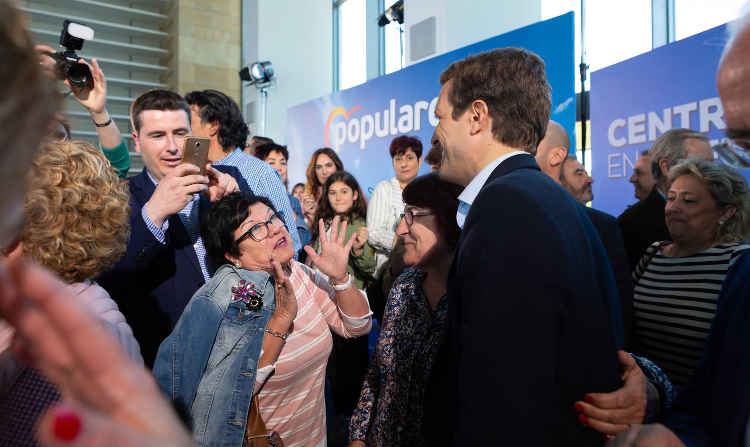 Fotos: Pablo Casado, en Logroño