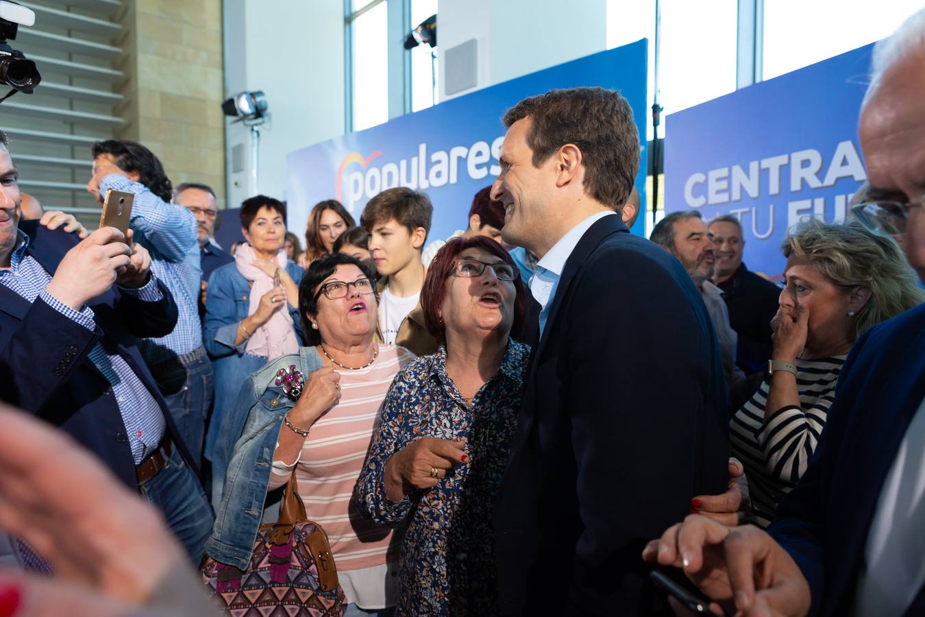 Fotos: Pablo Casado, en Logroño