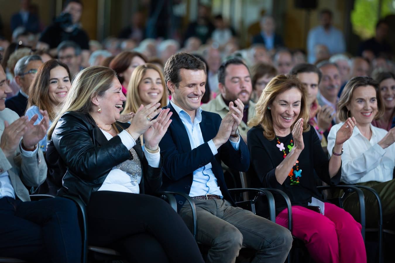 Fotos: Pablo Casado, en Logroño