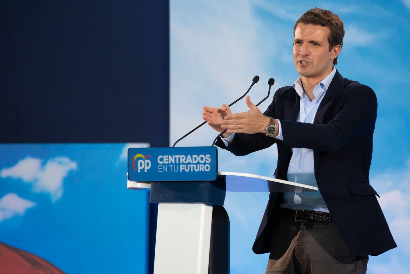 Fotos: Pablo Casado, en Logroño