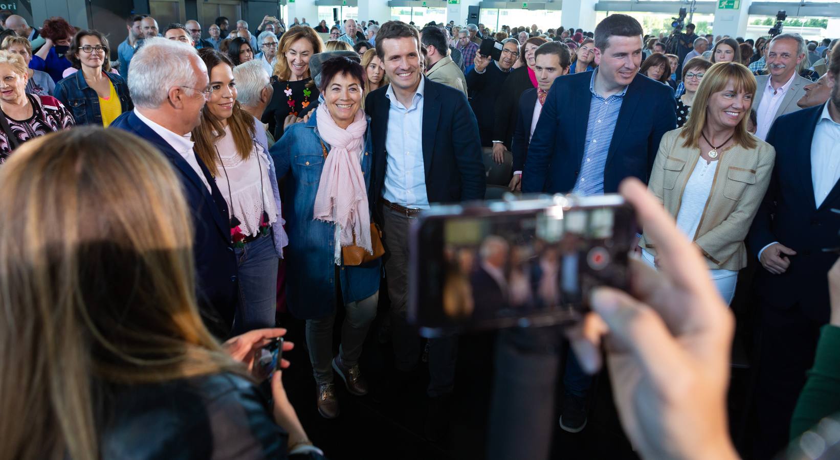 Fotos: Pablo Casado, en Logroño