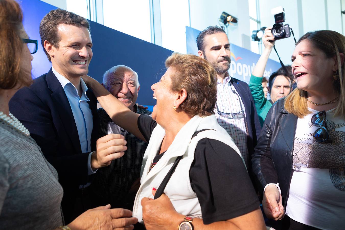 Fotos: Pablo Casado, en Logroño