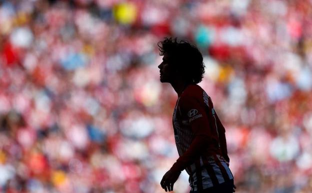 Griezmann, durante el partido del Atlético ante el Sevilla. 