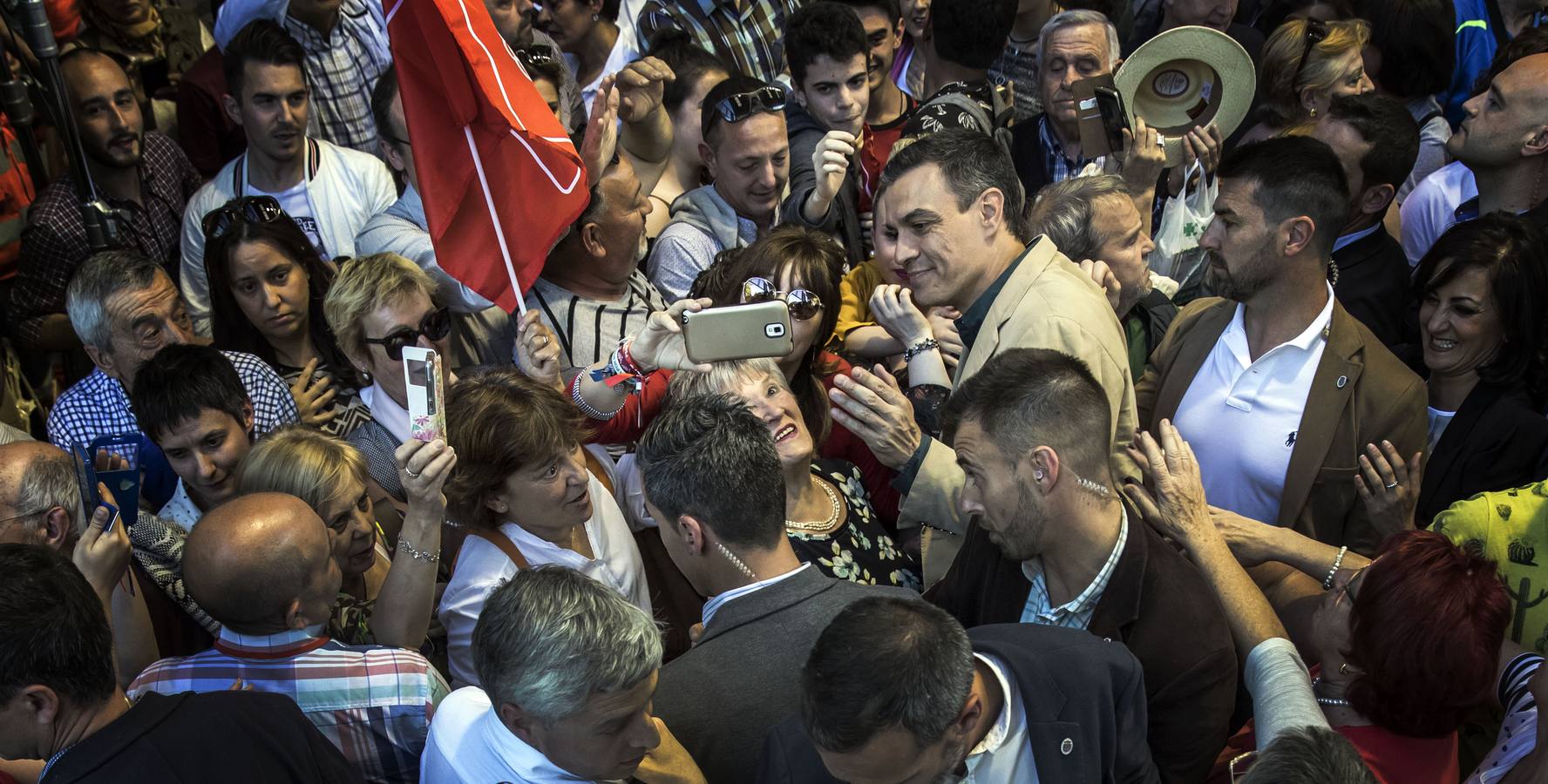 Fotos: Sánchez en su mitin en Logroño para pedir el voto para Andreu y Pablo Hermoso