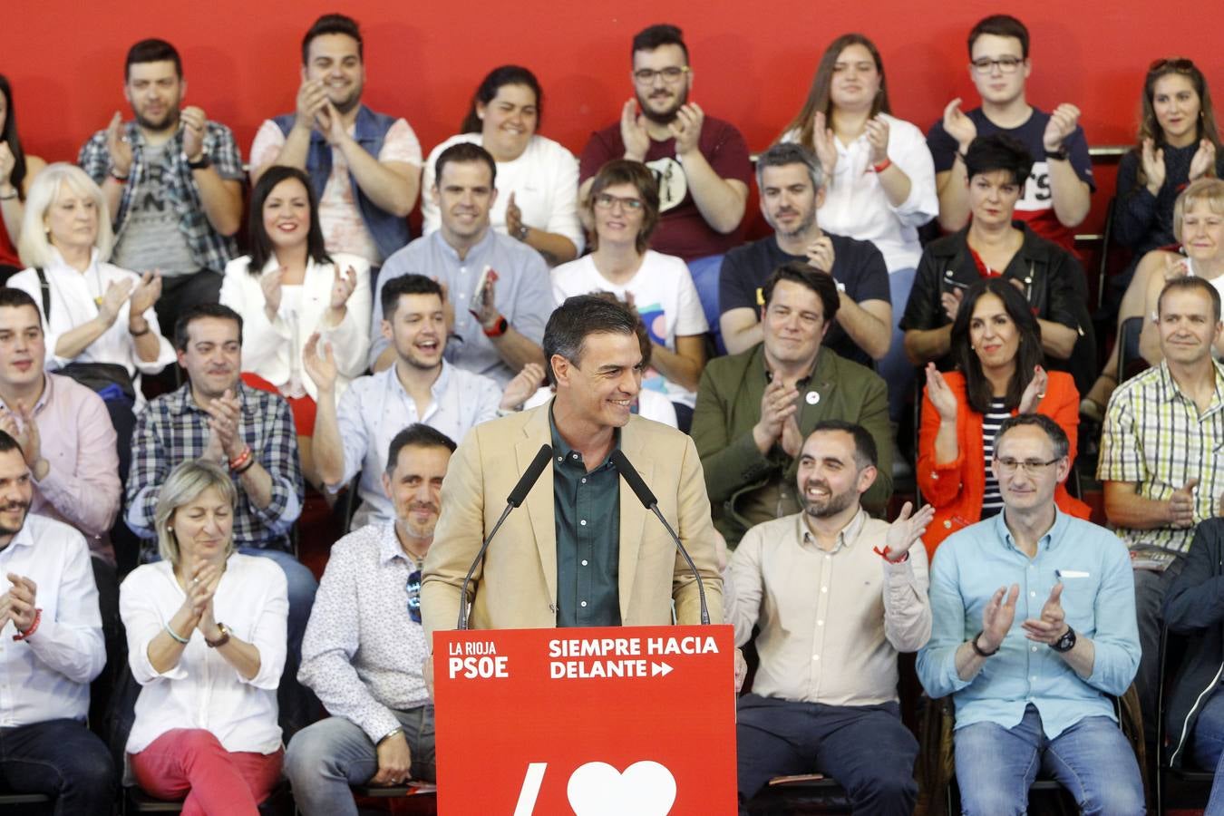 Fotos: Sánchez en su mitin en Logroño para pedir el voto para Andreu y Pablo Hermoso